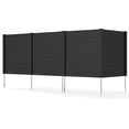thumbnail image 1 of Gymax 48'' W x 48'' H Outdoor Privacy Fence Screen 4 Panels Air Conditioner Fence with Galvanized Metal Ground Stakes, 1 of 10