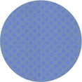 thumbnail image 1 of Ahgly Company Machine Washable Indoor Round Transitional Sky Blue Area Rugs, 4' Round, 1 of 7