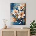 thumbnail image 3 of Canvas Wall Art White Blossom Abstract Floral Print for Living Room Decoration - 32x48, 3 of 8