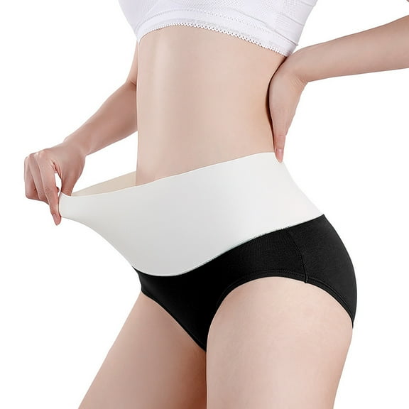 snilers Cotton Underwear for Women High Waist Tummy Control Underwear Butt Lift Comfy Breathable Briefs