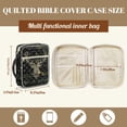 thumbnail image 5 of FOR U DESIGNS Deer Camo American Flag Print Bible Cover with Handle Large Capacity Bible Carrier Tote Bag Quilted Bible Carrying Case Cover Christian Bible Accessories Gifts, 5 of 7