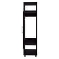 thumbnail image 6 of Depot E-Shop Ambler Armoire with 1 Door, 3 Shelves, and Full-Length Mirror, Black, 6 of 7