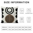 thumbnail image 5 of Fenyluxe Boho Pillow Covers, Bohemian Geometric Mid Century Style Throw Pillow Covers Farmhouse Vintage Abstract Art Boho Decor Cushion Case Boho Home decor For Couch Sofa Outdoor 12x12in, 5 of 5