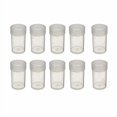 thumbnail image 2 of (10) Edgar Marcus Marque Rond Plastique Transparent (Petits Dollars) Taille Porte-Monnaie Tube de Rangement avec Couvercle à Vis, 2 of 3