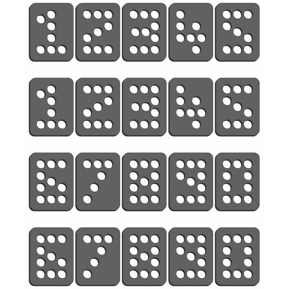 Magnetic Rhinestone Template(s) - NUMBERS - BLOCK .75"