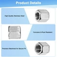 thumbnail image 2 of Uxcell 6-Pack M8-1.25 Hex Coupling Nuts for Machine, 304 Stainless Steel, 12mm Length, 2 of 6