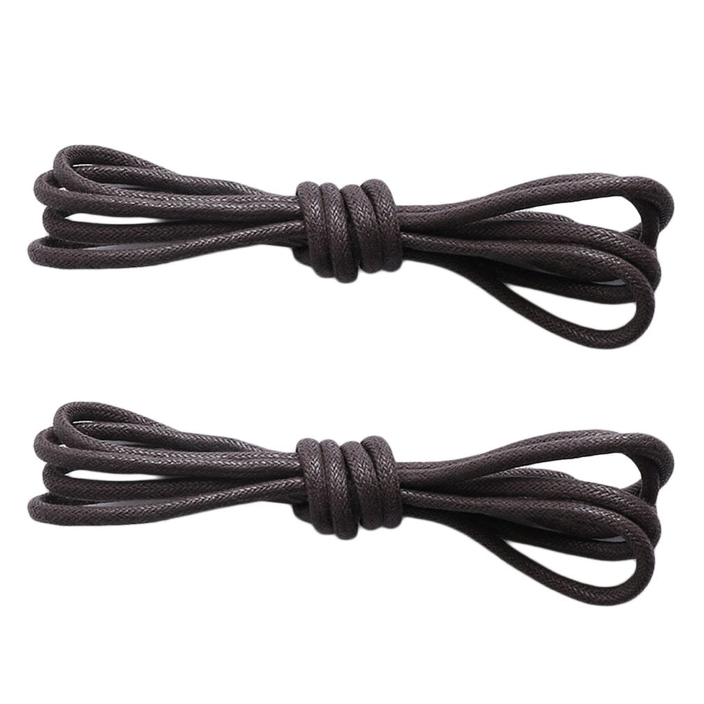 Cotton Thin Waxed Laces Shoelaces Waterproof Bootlace Sports Shoe