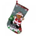 thumbnail image 2 of Christmas Stocking, 12 Inch 3D Santa Reindeer Xmas Images, Non-Woven Stockings Set, Christmas Decorations and Party Accessory, 2 of 6