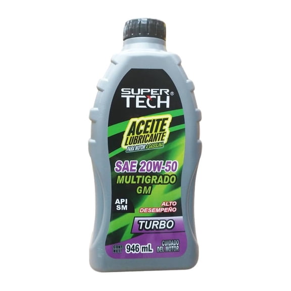 Aceite para Automóvil Super Tech 20W-50, 946 ml