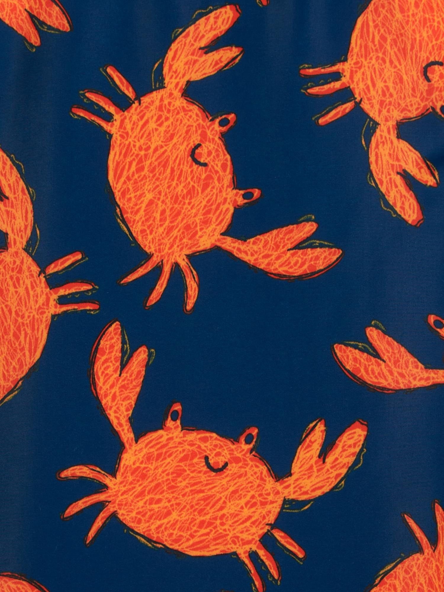 Carter's Child of Mine Rash Guard Short Sleeve Crab Print Baby,One-Piece Swimsuit (Girl's) 0/3-18M