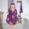 thumbnail image 4 of Mardi Gras Party Masks Hooded Beach Towel Kids Bath Towels Quick Dry for Pool Swiming 50" x 23.5" Microfiber Soft Bathrobe, 4 of 7