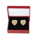 thumbnail image 3 of Arete Corazón Doble huggie Chapa de Oro 18K Horoz WH559, 3 of 4