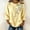 Yellow, variant on NTACZA Cotton And Linen Going Out Tops for Women Casual Crew Neck Floral Blouses Relaxed Fit 3/4 Sleeve Shirts for Women