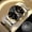 Hollowed-out black background with gold edges, variant on Men's watch with hollowed-out back, quartz watch, fashionable, trendy, casual, business, simple, men's wristwatch, personalized and creative watch