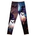 thumbnail image 4 of Utoimkio Girls Halloween Pumpkin Printed Stretch Leggings Soft Comfortable Ankle Length Pants Leggings for Kid Little Girls 3-8 Years, 4 of 4