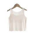 thumbnail image 2 of FJUCHAI Girls Silk Cool Sports Tank Bra Youth Girls Summer Thin Sports Bra Solid color Training Underwear for Teen S-XL, 2 of 7