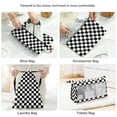 thumbnail image 4 of Livhil 8Pcs Packing Cubes for Luggage, Packing Cubes for Travel Luggage Packing Organizers ( Black White Plaid ), 4 of 7