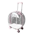 thumbnail image 1 of Wheeled Pet Carrier, Silent Moving Practical Cat Trolley Case  for Bathing, 1 of 8