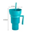 thumbnail image 6 of Ludlz Popcorn Drink Cup Stadium Tumbler with Snack Bowl with Straw Leakproof Snack Cup Reusable Cinema Beverage Popcorn Cup, 6 of 8