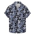 thumbnail image 2 of Men's Shirt Button Down Shirt Floral Print Short Sleeved Lapel Summer Beach Casual Shirt, 2 of 5