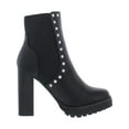 thumbnail image 3 of Steve Madden Womens Brisa Faux Leather Studded Ankle Boots, 3 of 3