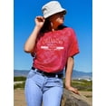 thumbnail image 2 of College Orlando Slogan Tie Dye Crystal Women -Image by Shutterstock, Female XX-Large, 2 of 4