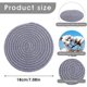 thumbnail image 3 of 3 pieces of kitchen pot holder, heat-resistant woven insulation pad for hot pot, coaster pad, large coaster to protect the fashionable dining table, hot pot holder, 3 of 6