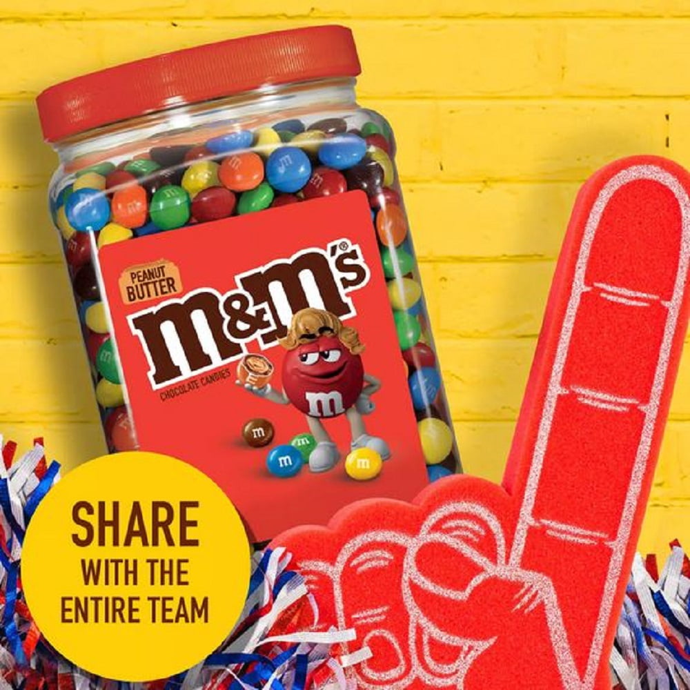 M&M'S Peanut Butter Chocolate Bulk Candy Jar (55 oz.)