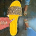 thumbnail image 1 of LSLJS Sandales Décontractées pour Femmes à Paillettes Scintillantes, Mules Plates à Petit Talon Compensé, Pantoufles pour Femmes, 1 of 5