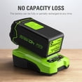 thumbnail image 4 of Greenworks g MAX Batterie Lithium-Ion USB 40 Volts 4.0Ah, Vert, 4 of 8
