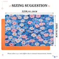 thumbnail image 6 of Yayeee Doormat for Inside 20"x32" Absorbent Low-Profile Washable Non-Slip Rubber Backed Entryway Rug, Blue Daisy, 6 of 8
