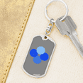 thumbnail image 6 of OK Blockchain (OKB) Crypto Cryptocurrency Stainless Steel or 18k Gold Premium Swivel Dog Tag Keychain, 6 of 16