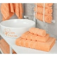 thumbnail image 2 of American Soft Linen Luxury 3 Piece Towel Set, 100% Cotton Turkish Towels for Bathroom, Malibu Peach, 2 of 6