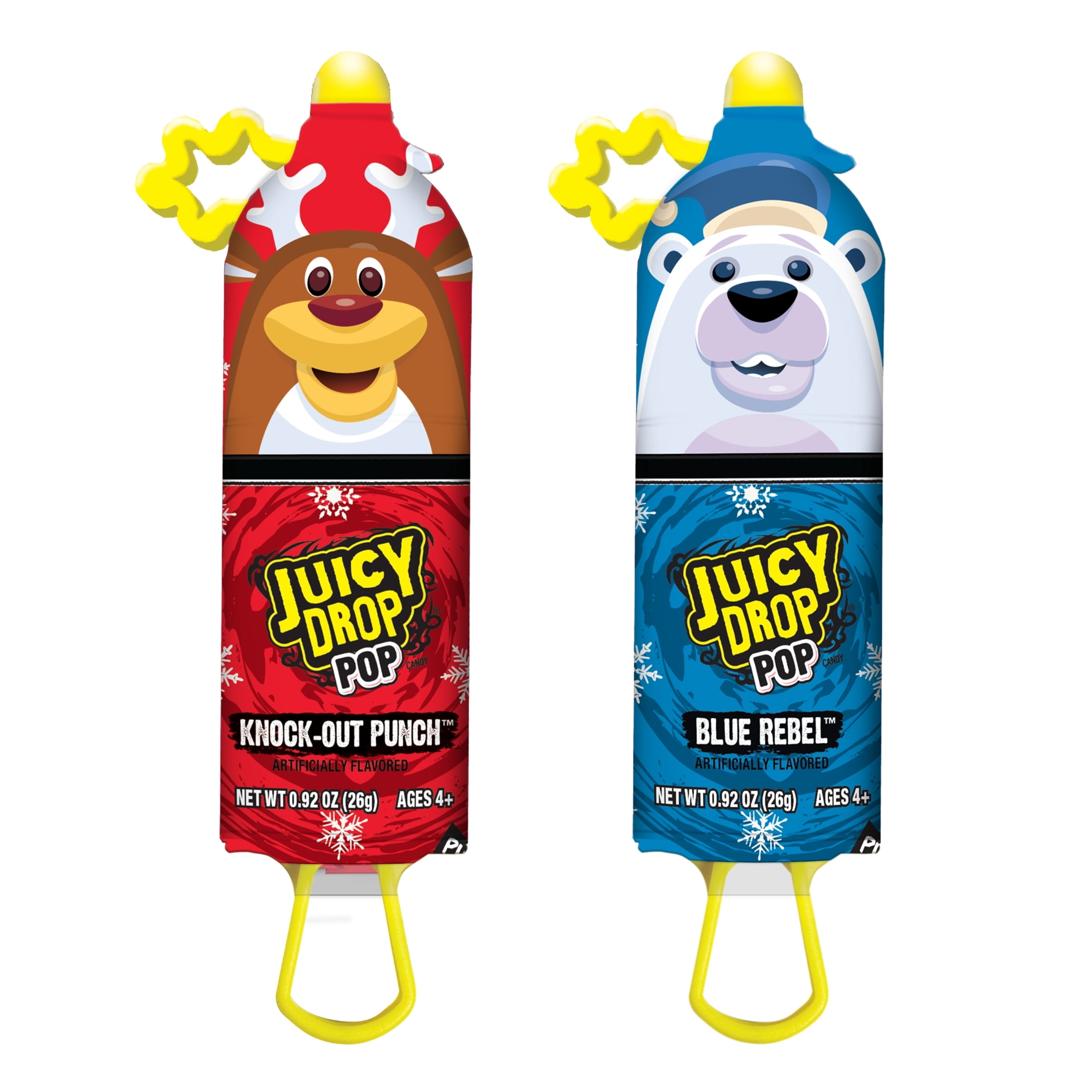 Juicy Drop Pop, Holiday Lollipop, Assorted Fruity Flavors, Sucker