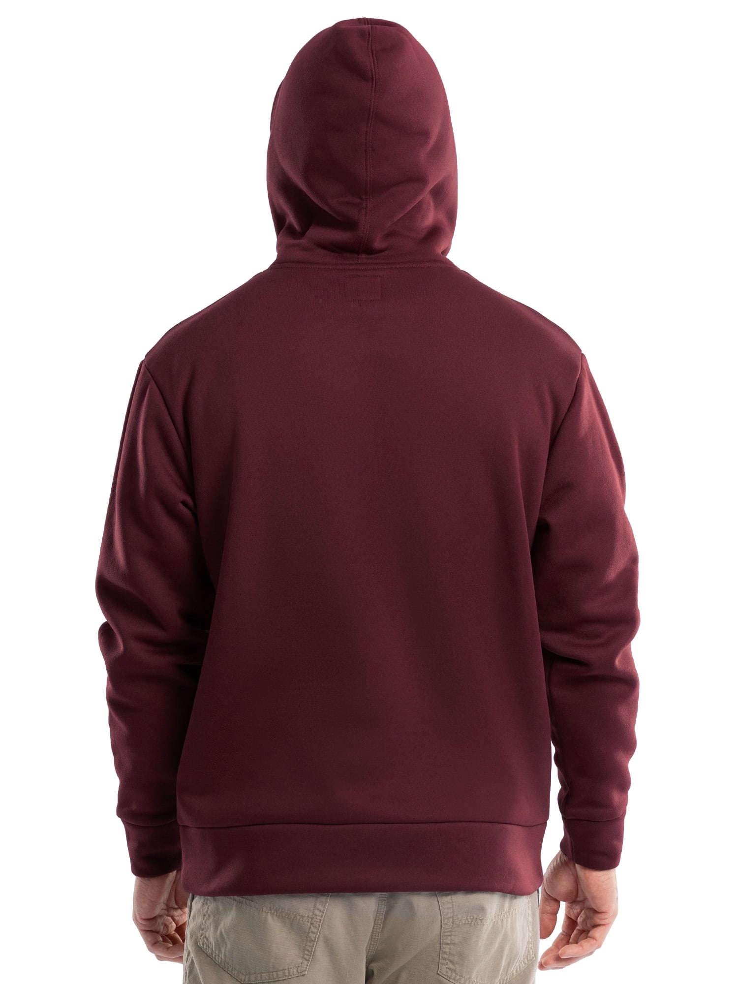 Wrangler Workwear Men's and Big Men's Relaxed Pullover Hoodie with Faux Shearling Lining, Sizes S-3XL