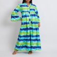 thumbnail image 2 of PENGXIANG Robe Fluide pour Femmes avec Manches Longues et Décolleté en V, 2 of 9