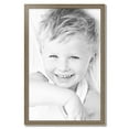 thumbnail image 2 of ArtToFrames 24" x 37" Aged White Gold Picture Frame, 24x37 inch Silver Wood Poster Frame (WOM-2036),  Pack, 2 of 7