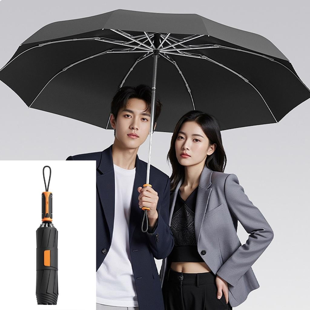 YIEMEEN Automatic Umbrella with Reverse Storage Dry Handling Wind Resistant Large Canopy