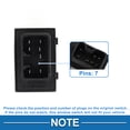 thumbnail image 4 of Interruptor de ventana eléctrica Unique Bargains No.935802E000 para el lado trasero del pasajero, control de ventana para Hyundai Tucson Sportage Getz Negro, 4 of 7
