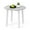 White, variant on Gymax 35'' Kitchen Table Round Dining Table w/ Marble-textured Veneer Tabletop White