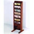 thumbnail image 1 of Wooden Mallet MR7-FSBK Cascade Free Standing 7 Pocket Magazine Rack - Black & Mahogany, 1 of 1
