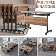 thumbnail image 4 of Folding Conference Room Tables, Mobile Training Table Modern Modular Flip Top Meeting Tables, Conference Room Table with Wheels for Home Office Classr (1619B 2Pack 47.2inch), 4 of 6