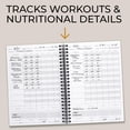 thumbnail image 3 of Agenda de ejercicios y libro de registro ZICOTO Ultimate de Fitness Journal, 3 of 9