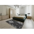 thumbnail image 4 of Ahgly Company Indoor Rectangle Patterned Charcoal Black Area Rugs, 4' x 6', 4 of 6