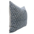 thumbnail image 5 of Fabdivine Block Print Throw Pillow Cover, 20x20 Inch Thick Linen Outdoor Cushion Cover, Floral Print Boho Design Blue Pillow Cover for Sofa and Couch, 5 of 5