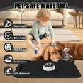 thumbnail image 4 of Dog Food Mat Large - Silicone Dog Mat for Food and Water - 36" x 24" Large Pet Feeding Mats with Residue Collection Pocket - Waterproof Dog Cat Bowl Mat with High Edges to Prevent Water Food Spills, 4 of 7