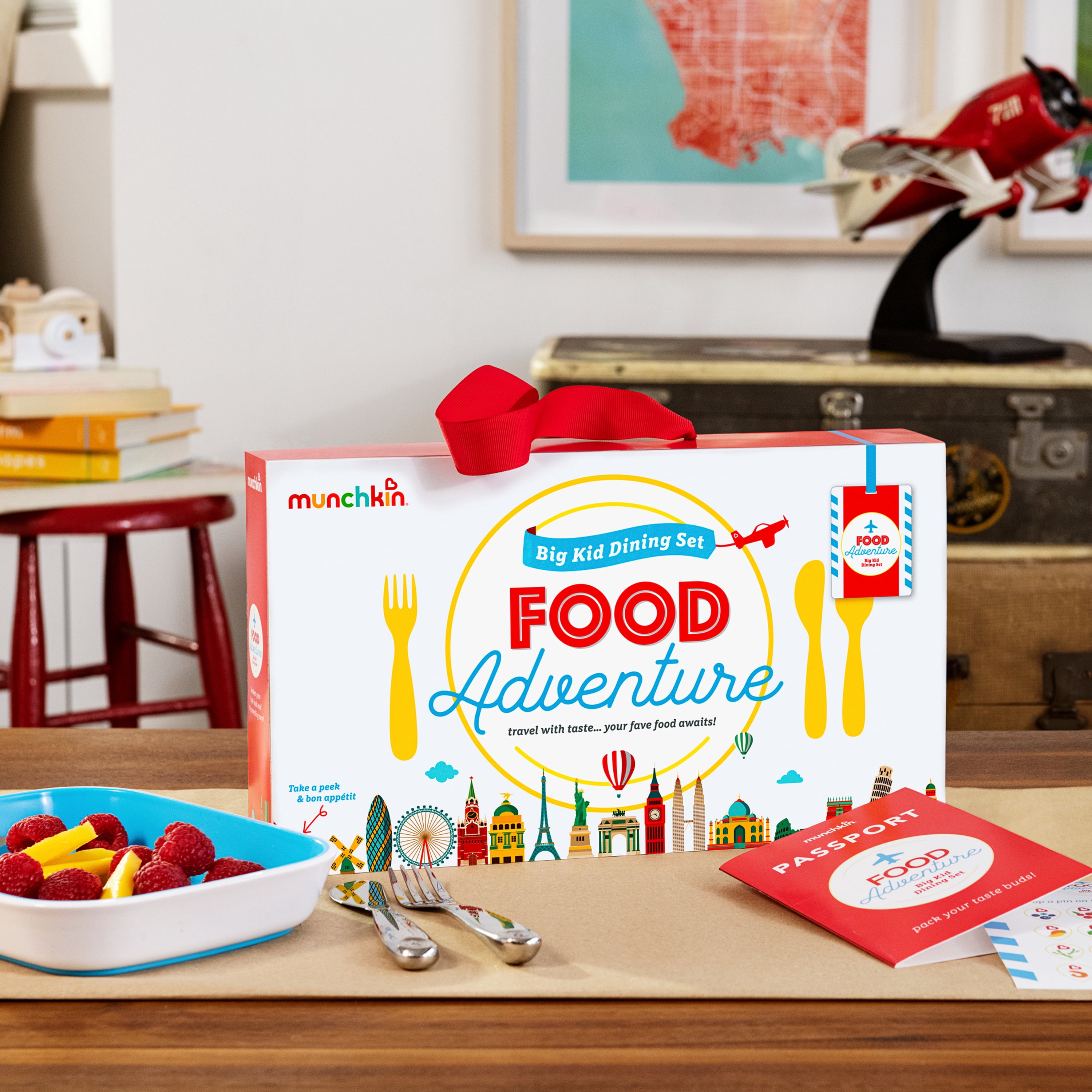 Munchkin® Food Adventure Splash™ Toddler Dining Gift Set, Blue, Unisex