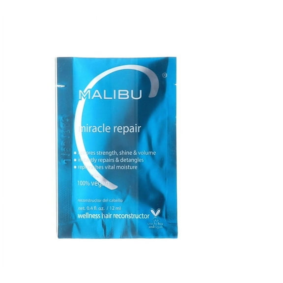Malibu Miracle Repair Natural Wellness Treatment 0.4 oz 12 Pack