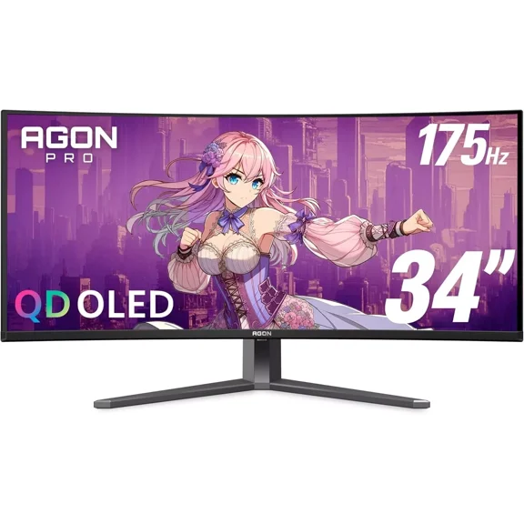 AOC AGON PRO AG346UCD 34" Class WQHD Curved Screen Gaming OLED Monitor