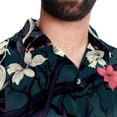 thumbnail image 5 of Tree Men's Hawaiian Button Down Short Sleeve Casual Printed Summer Beach Unisex Shirt, 5 of 6
